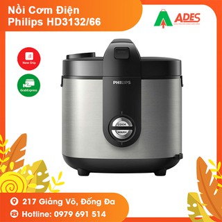 [Mã 154ELSALE2 giảm 7% đơn 300K] Nồi Cơm Điện Philips 2 Lít HD3132/66 - Công nghệ nấu 3D - Hàng chính hãng