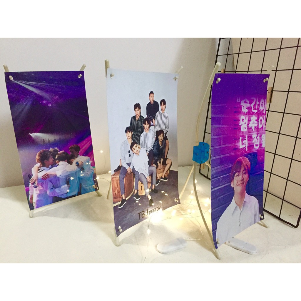 [HCS] Khung Standee Để Bàn (Chân Standee Mini) Để Dựng Ảnh, Poster Size Nhỏ Trên Kệ Bàn