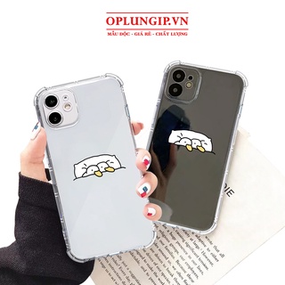 Ốp lưng iphone trong suốt chống sốc vịt viền vuông cho iphone 14 13 pro max 12 11 pro max mini x r s max 6 s 7 8 plus
