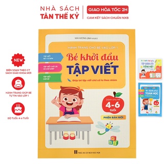 Sách - Combo 3 cuốn Bé chinh phục toán học, bé khởi đầu tập viết và tập đánh vần tiếng việt