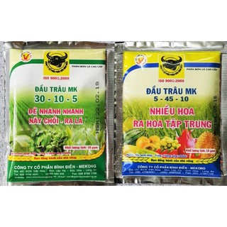 Bộ 2 Gói Phân Đầu Trâu MK (2 Giai Đoạn 10gr)