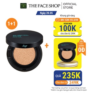 Combo 2 Phấn Nước Màu V205 TheFaceShop Control Water Cushion Ex Spf50+Pa+++ 15gX2