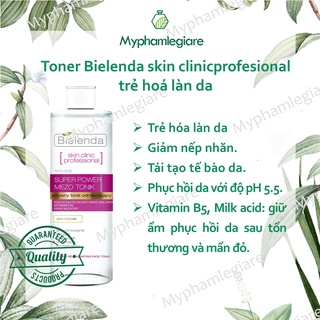 Tonner Bielenda hồng giảm nếp nhăn làm mịn da