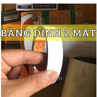 Băng dính 2 mặt siêu dinh loại 2cm và 5cm - HUMA