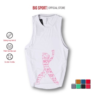 Áo Tập Gym Nữ Tanktop Thun Ba Lỗ Nữ Mặc Ở Nhà Tập Yoga Vải Mềm Co Giãn 4 Chiều - BigSport, BS30