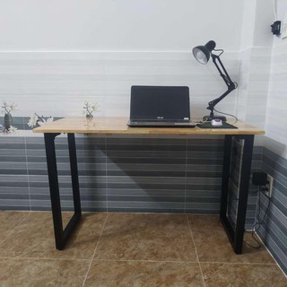 Bàn gỗ chân gấp xếp cao (60cm x 130cm x 75cm)