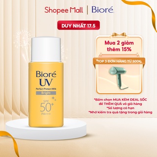 Bioré Sữa Chống Nắng Bảo Vệ Hoàn Hảo TRẮNG MỊN NGỌC TRAI Biore UV SPF50+/PA+++ 25ML
