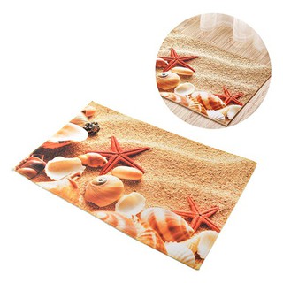 Thảm lau chân siêu thấm chống trượt thiết kế 3D ốc sao biển - AS902