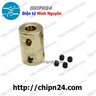 [1 CÁI] Khớp Nối Trục Đồng Lớn (5mm/6mm/7mm/8mm/10mm/12mm) - [Chọn Loại]