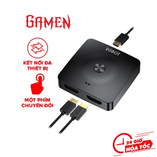 HUB Chuyển Đổi Robot HM103 HDMI Switch Splitter Hỗ Trợ Hai Chiều Chuyển Đổi Linh Hoạt Hoạt Động Ngay Không Cần Cấp Nguồn