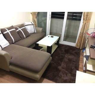 Thảm Lông Loang Trải Sàn Lông Dầy Hàng Đẹp 2020 ( Kích Thước 1m6 x 2m - Mặt Sau Chồng trơn trượt)