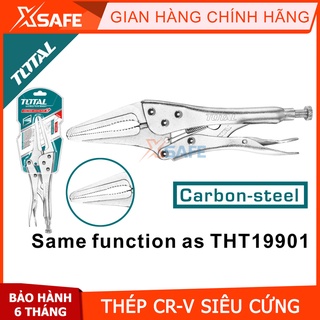 Kìm bấm khóa mỏ dài cao cấp TOTAL THT19902 Kềm bấm khóa mũi dài thép Cr-V siêu cứng chống rỉ sét cong vênh