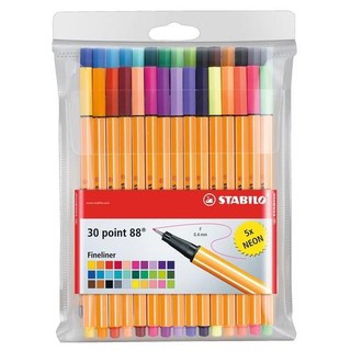 Bộ bút lông kim Stabilo 30 màu PT8830C Point 88
