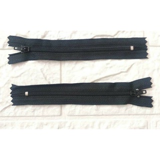 Dây khóa xéc túi, áo, quần, loại dài 18cm, màu đen