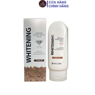Kem Dưỡng Trắng Toàn Thân 3W Clinic Whitening Crystal White Milky Pack Tone Up 200g