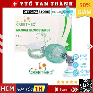 ✅ Bóp Bóng Cấp Cứu Hô Hấp Nhân Tạo (Ampu) Greetmed -VT0093