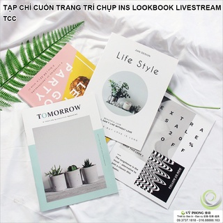 ĐẠO CỤ CHỤP ẢNH MÔ PHỎNG BÌA MAGAZINE TRANG TRÍ DECOR PHONG CÁCH BẮC ÂU ĐẠO CỤ TẠP CHÍ CUỐN TTC-09,10,11