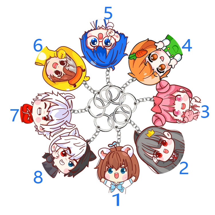 Móc khóa hero (team mẫu 3)