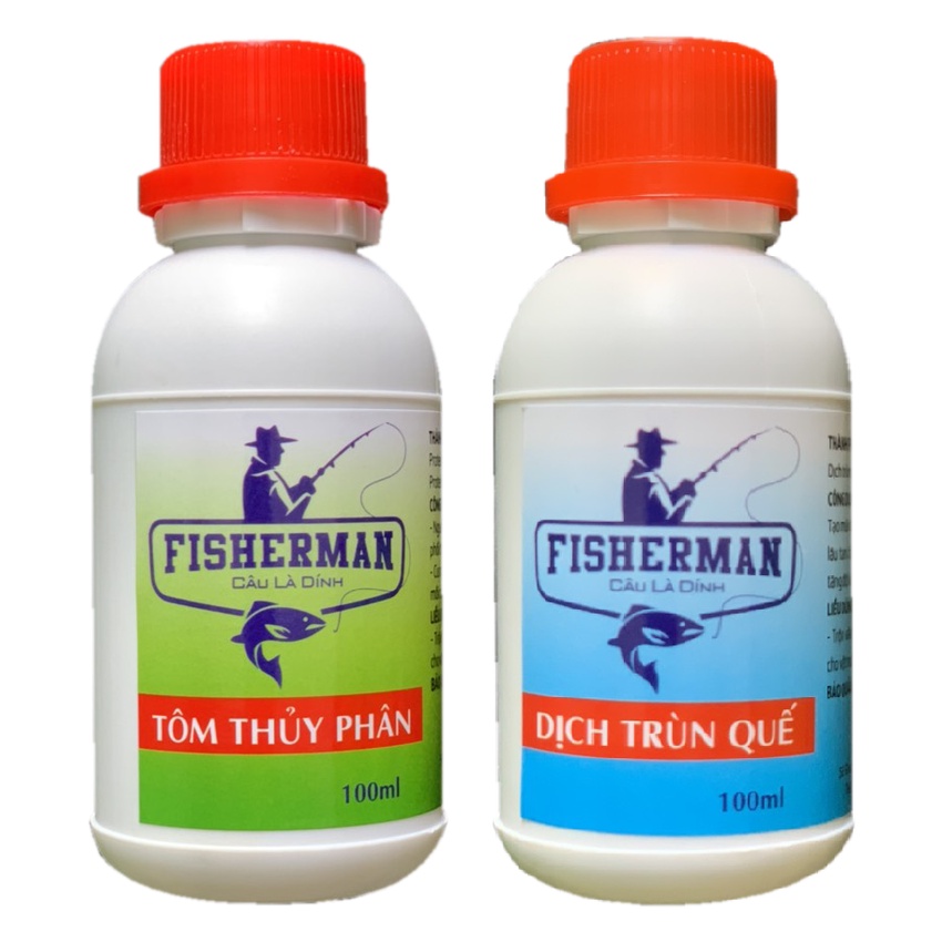 Set 2 mùi câu cá (Dịch tôm & Trùn quế)