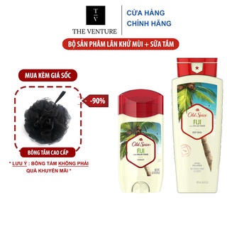 Bộ Sản Phẩm Sáp Khử Mùi và Sữa Tắm Fiji Chính Hãng