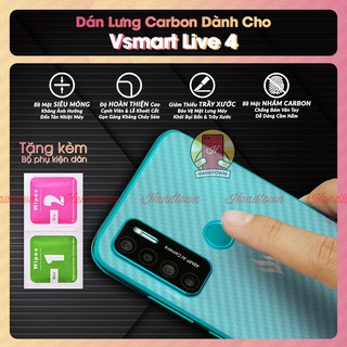 Miếng dán lưng cacbon Vsmart Live 4