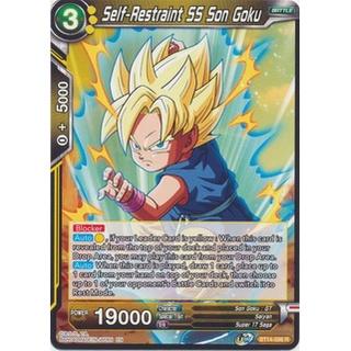 Thẻ bài Dragonball - TCG - Self-Restraint SS Son Goku / BT14-096