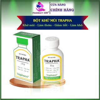 Khử mùi hôi chân, hôi nách Trapha 30g - dạng bột giúp hết mùi giày, giảm tiết mồ hôi - Traphaco