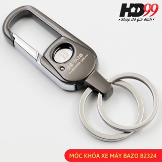 Móc khóa Ô tô Xe máy BAZO B2324 | Chất liệu Thép chuyên dụng mạ Crome sáng bóng, phong cách Cổ điển, lịch lãm