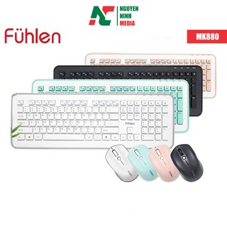 Bộ Bàn Phím Chuột Không Dây Fuhlen MK880 - Hàng Chính Hãng