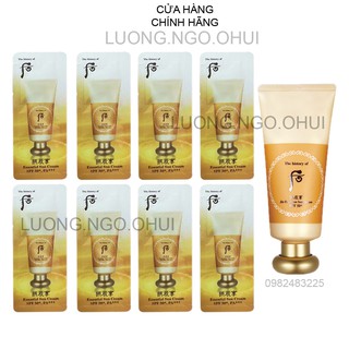Gói kem chống nắng đông y dưỡng trắng, dưỡng ẩm, chống lão hóa - Whoo Jin Hae Yoon Sun Cream SPF50+/PA+++