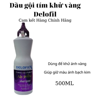 [DELOFIL] Dầu gội tím khử vàng Delofil Chính hãng -loại 500ml