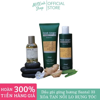Bộ dầu gội, dầu xả gừng Liopa Fresh Ginger Santal 33