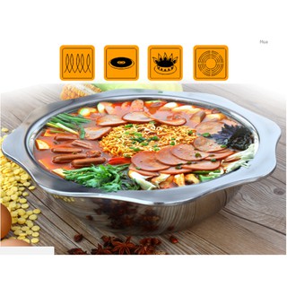 Nồi lẩu Inox 304 hình bông hoa phong cách nhà hàng buffet lẩu Hong Kong đang hot cho gia đình nhiều kích thước