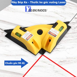 Thước ke góc vuông laser tiện dụng , thước đo góc vuông bằng tia laze  có đế hít dùng trong xây dựng ốp lát