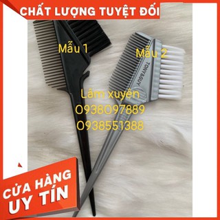 Lược nhuộm tóc, chổi nhuộm tóc 2 đầu ✨FREESHIP✨ bản lớn, nhựa kháng hóa chất, giá sỉ cho tiệm tóc salon