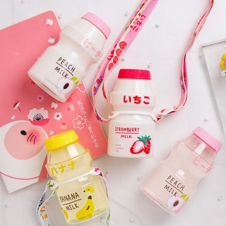 Bình nước nhựa hình chai sữa chua Yakult 480ml dễ thương