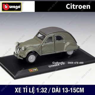 Xe Mô Hình Kim Loại Citroen 2 Cv - Tỉ Lệ 1:32 - Bburago - 9672.1