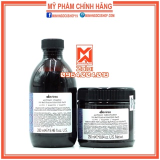 Dầu gội dầu xả tím DAVINES ALCHEMIC SILVER 250-280ml chính hãng