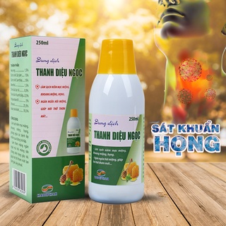 Nước súc họng Thanh Diệu Ngọc, phòng ngừa các bệnh lây nhiễm qua đường hô hấp, sát khuẩn niêm mạc (250ml)