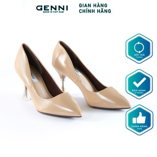 Giày cao gót bóng gót xoắn trong 6p GE552 - Genni