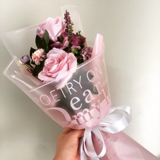 Bó Hoa Lụa Nhỏ Nhiều Màu