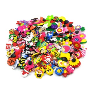 Jibbitz, sticker, charm gắn dép sục, dép cá sấu 2D (giao ngẫu nhiên)