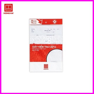 Giấy kiểm tra kẻ ngang Hồng Hà (4932)