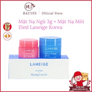 Mặt nạ ngủ 3g + mặt nạ môi 15ml Laneige Korea [ chính - hãng ]