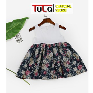 Váy Đầm Bé Gái Phối Màu Cực Yêu