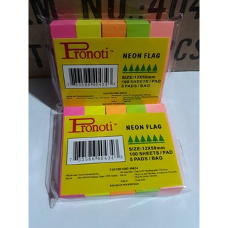 Giấy ghi chú Pronoti 4 màu dạ quang 40434
