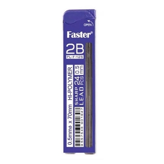 Ruột Chì 2B 0.5 mm Faster PL-F-125N (70 mm x 24 Ngòi)