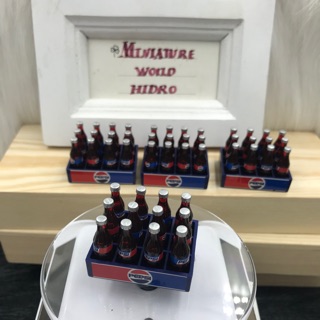 Mô hình ket Pepsi trang trí nhà búp bê. Két nước ngọt mini