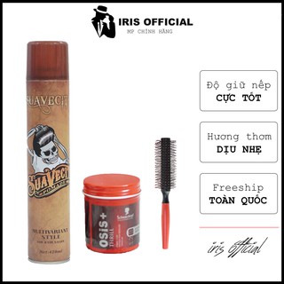 Sáp vuốt tóc nam  Freeship  Combo sáp vuốt tóc Osis Thrill CHÍNH HÃNG + GÔM XỊT TÓC tặng lược tạo phồng | wax tóc