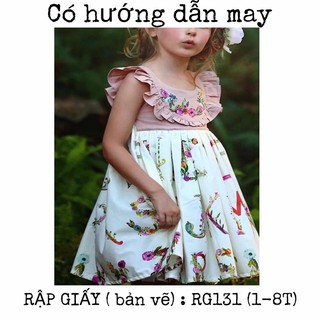 RG131_Rập giấy may váy bé gái